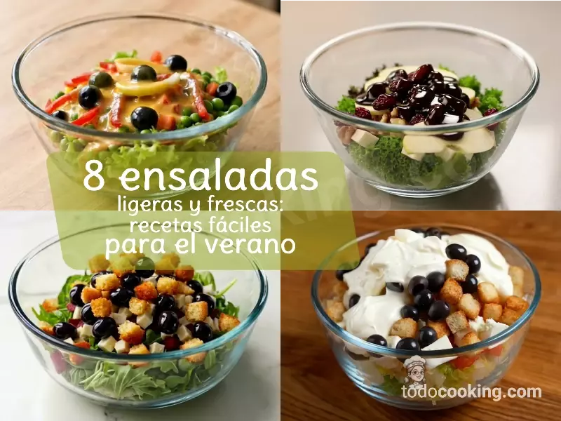 8 ensaladas ligeras y frescas