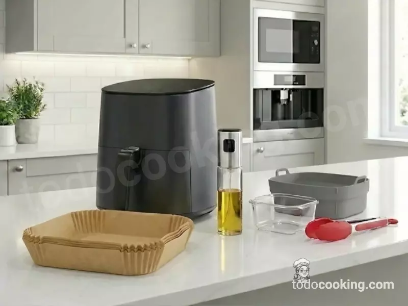 Airfryer con accesorios imprescindibles