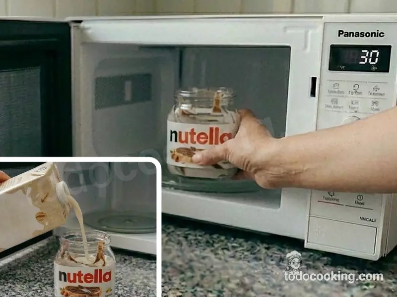Cómo aprovechar el bote de Nutella o crema de cacao con leche caliente en el microondas