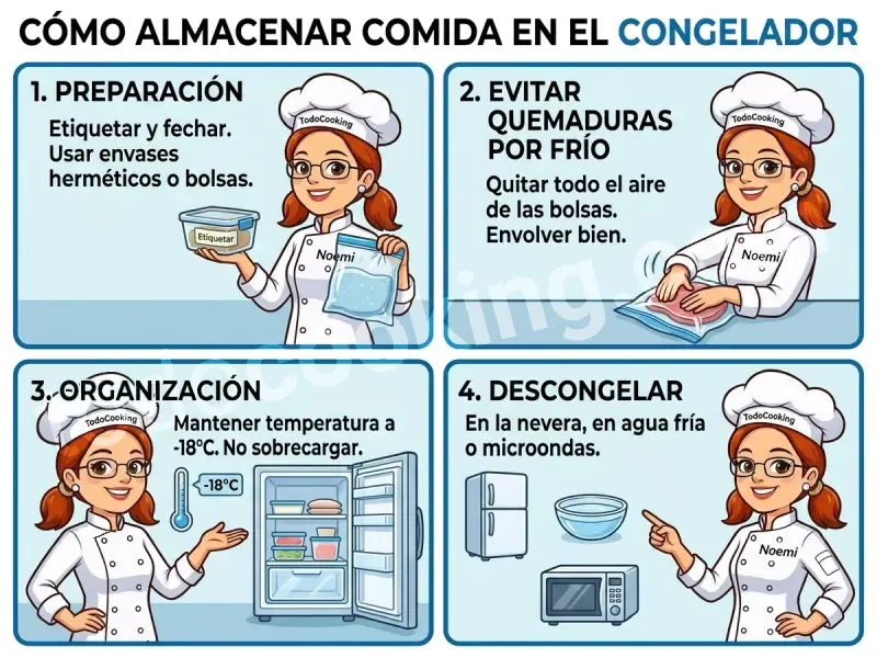 Como congelar alimentos correctamente INFOGRAFIA
