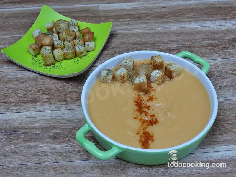 Crema de zanahoria y calabacin