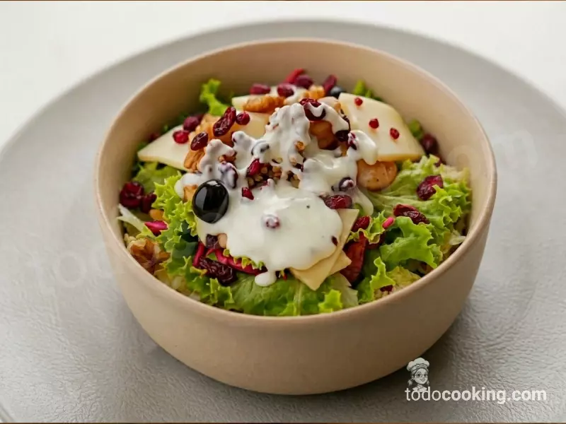 Ensalada con Quinoa y Pollo con salsa de yogur