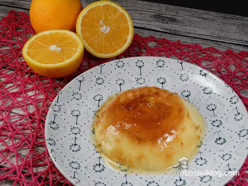 Flan de Naranja Casero al Microondas