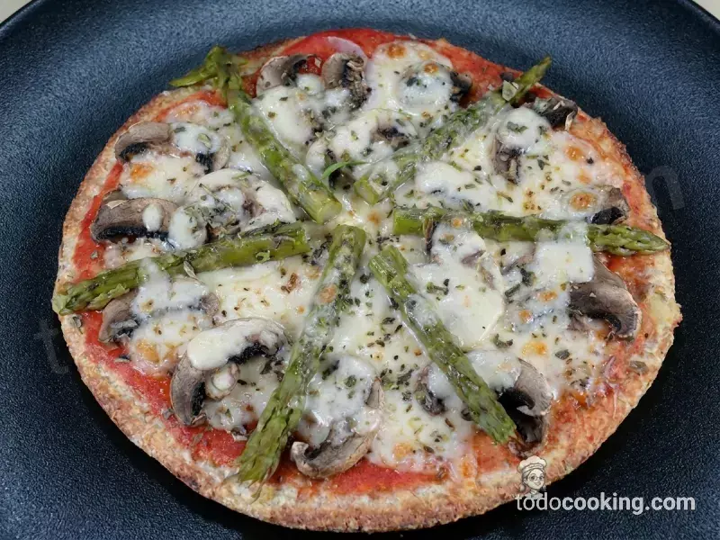 Pizza Fit de Salvados y Verduras (Crujiente y Saludable)