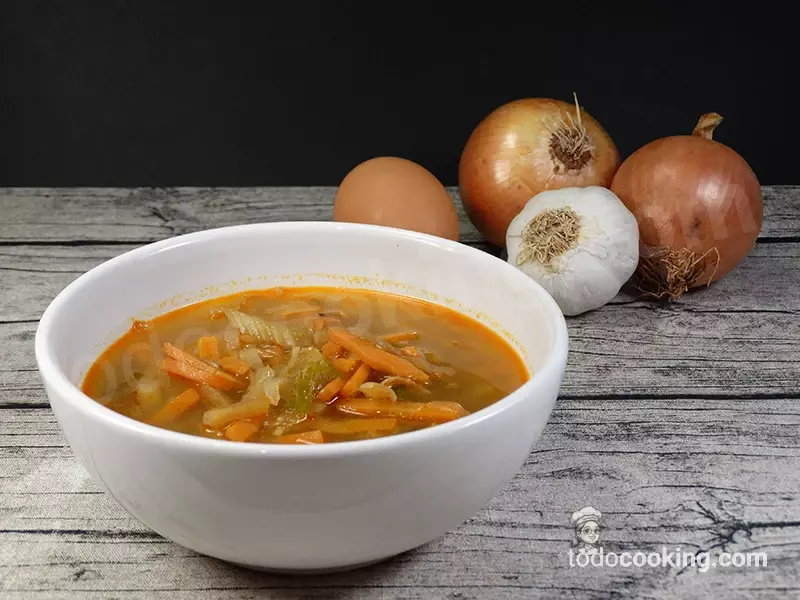 Sopa Juliana de verduras ingredientes