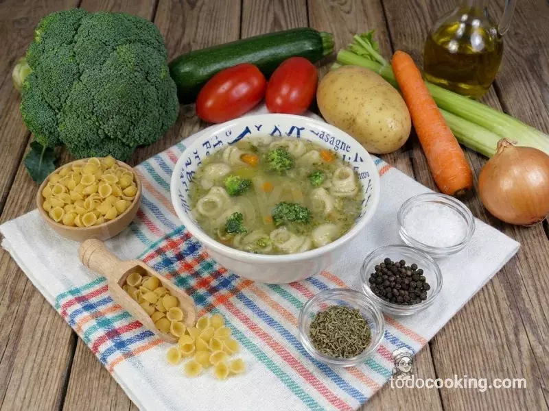 Sopa Minestrone ingredientes