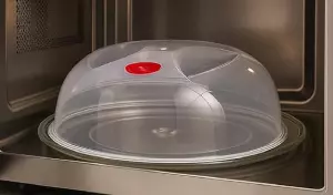 Tapa Microondas Libre BPA - Tapadera Microondas - Tapa con Salida de Vapor y Válvula