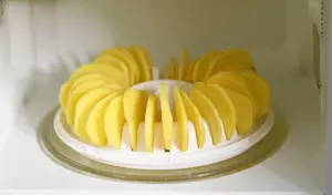 recipiente para cocinar patatas al microondas sin aceite