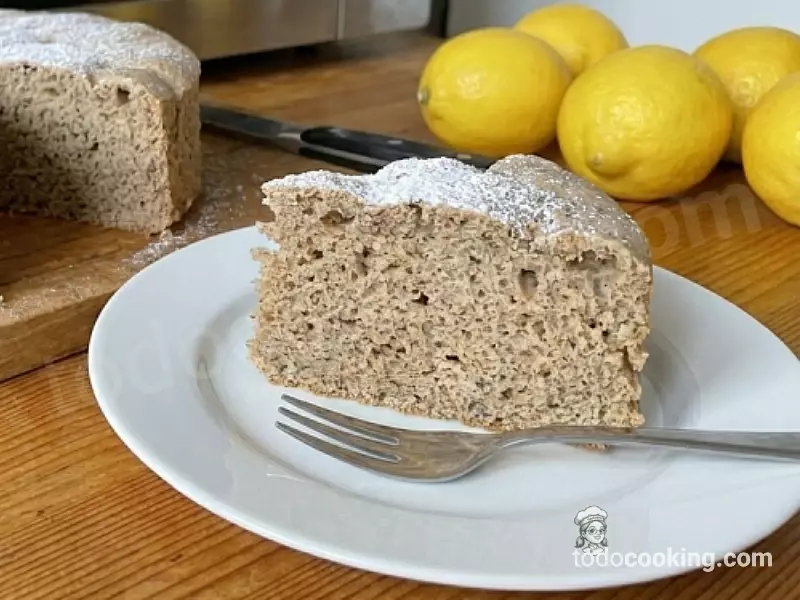 Bizcocho de avena con vainilla y anís (Saludable y hecho en microondas)