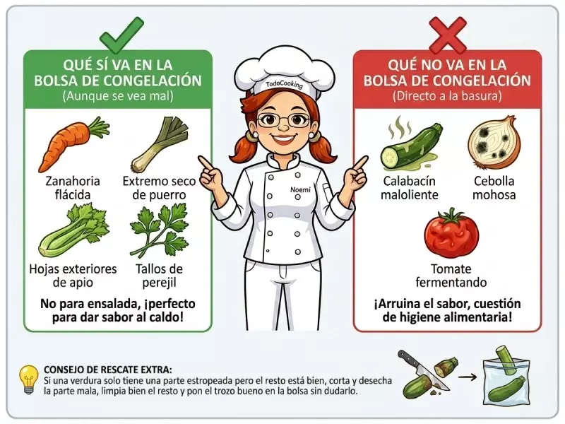Cocina de aprovechamiento - que poner en la bolsa del congelador
