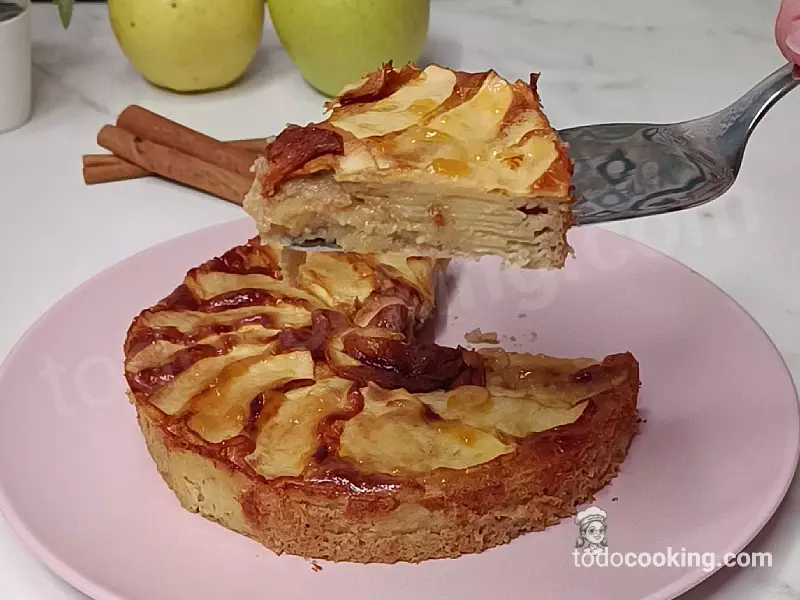 Tarta de Manzana Invisible Fit en Air Fryer (¡Con Centro Cremoso!)