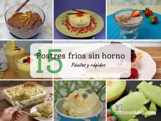 15 Postres fríos sin horno