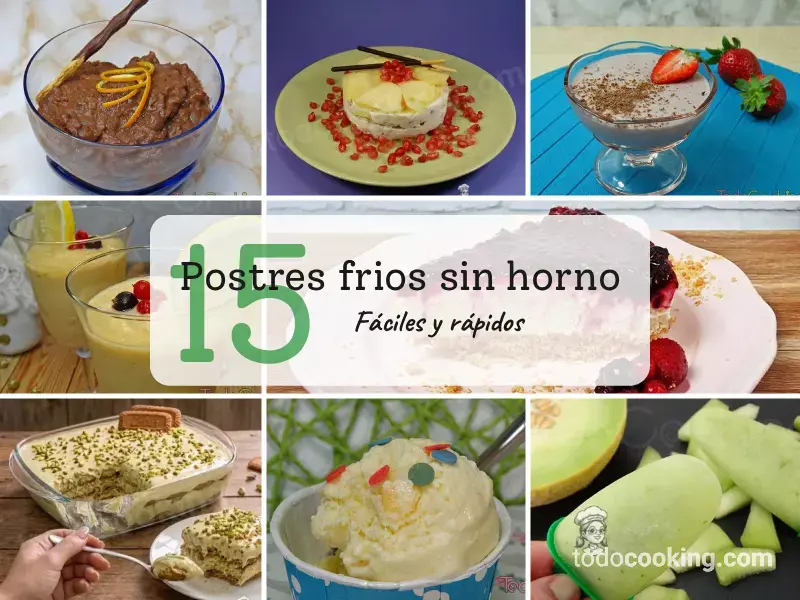 15 Postres fríos sin horno