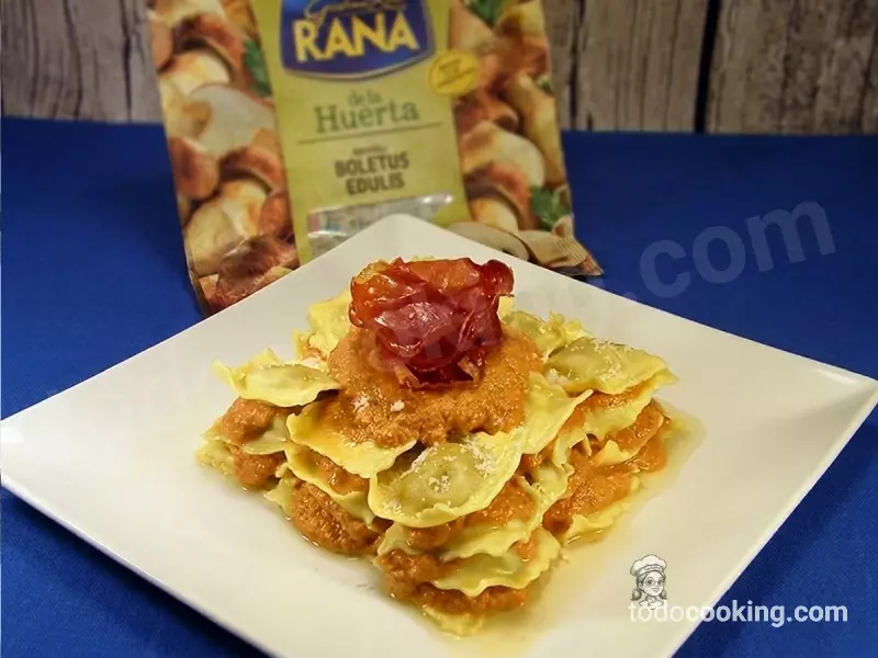 Lasaña Raviolis Pesto Rojo bolsa pasta