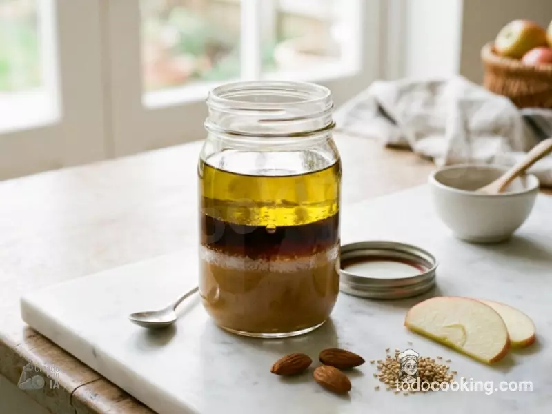 Vinagreta cremosa de frutos secos