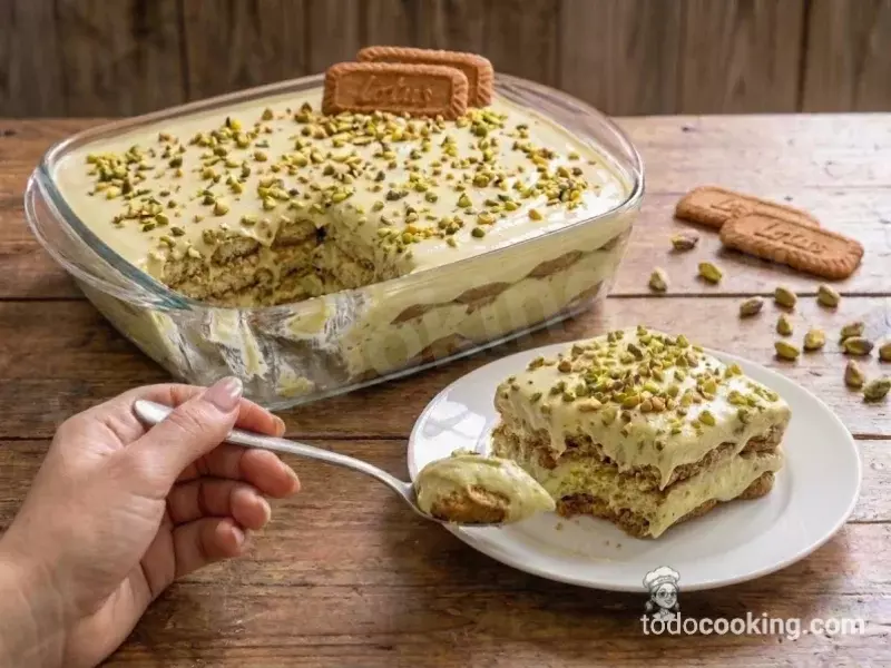 tiramisu de pistacho porcion