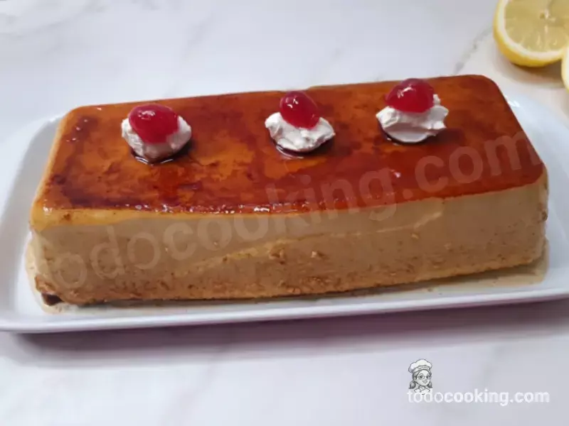 Pastel de limón y sobaos sin horno vista frontal