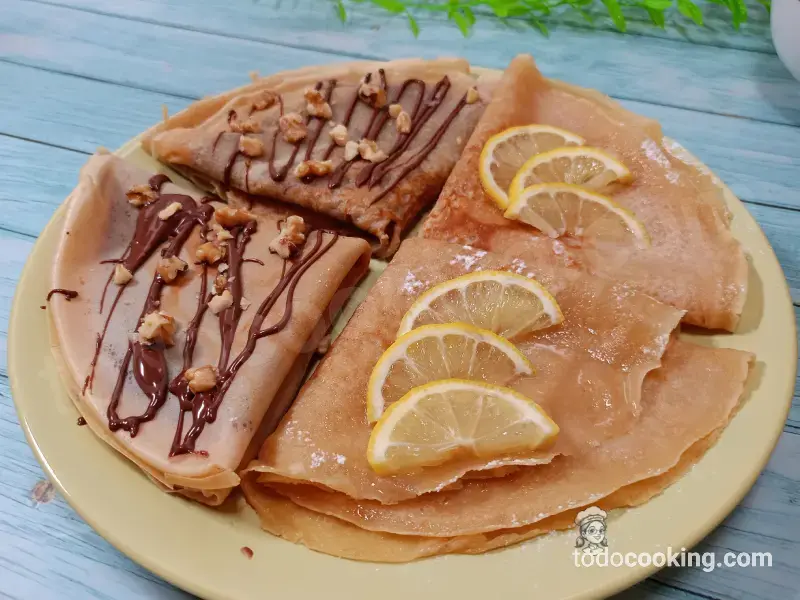 Crêpes francesas tradicionales, Dulces del Mundo, frontal