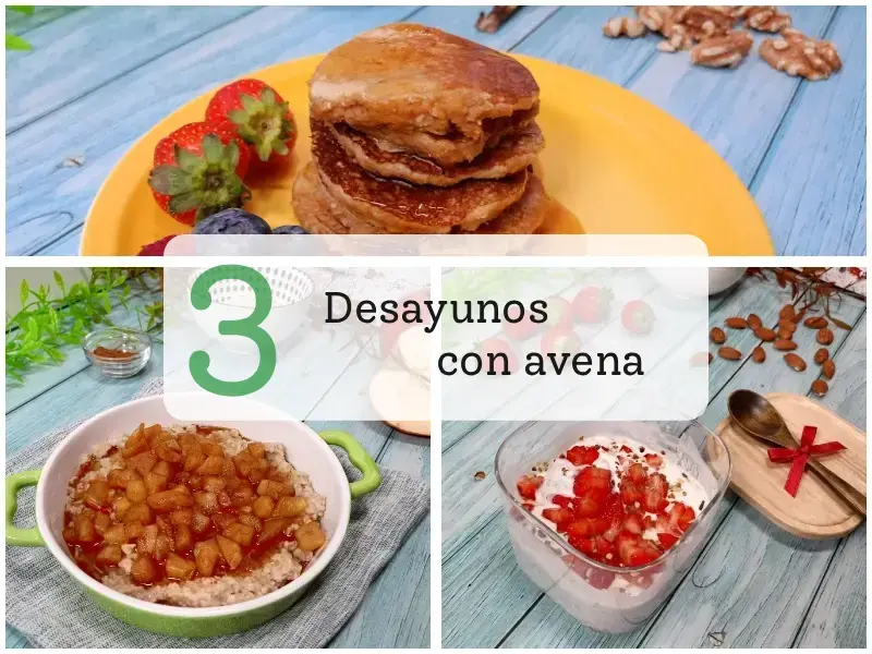 3 desayunos con avena